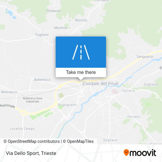 Via Dello Sport map