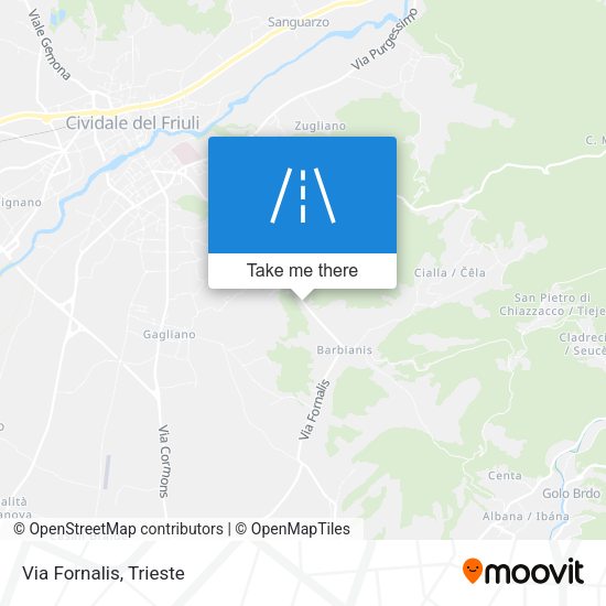 Via Fornalis map