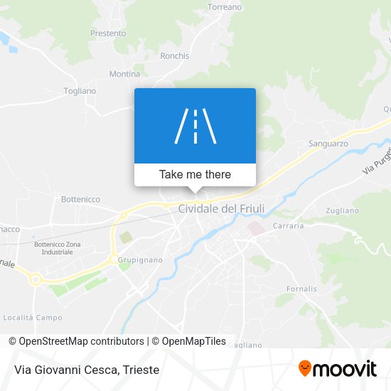 Via Giovanni Cesca map