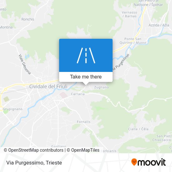 Via Purgessimo map