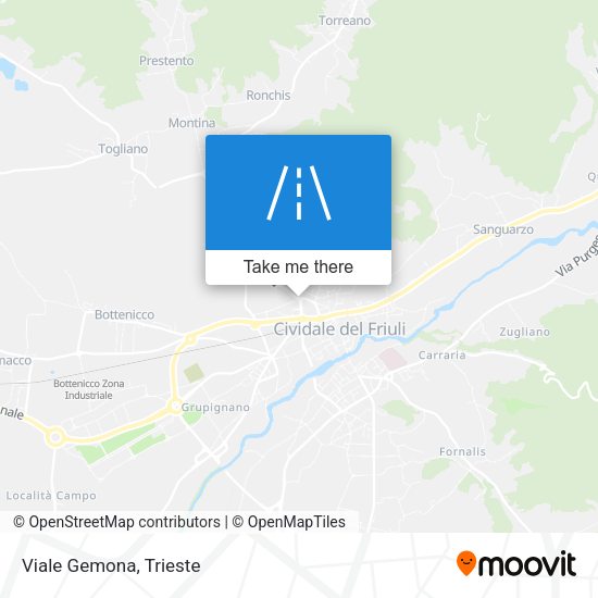 Viale Gemona map