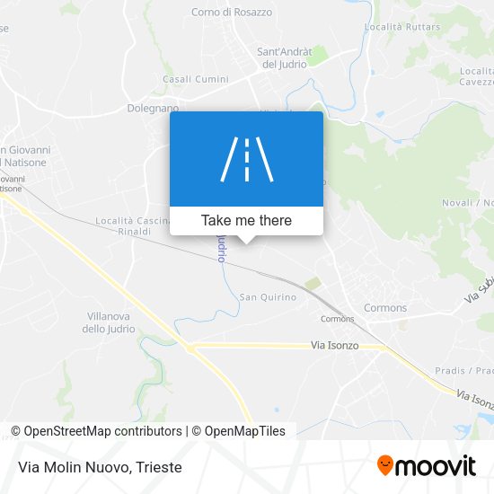 Via Molin Nuovo map