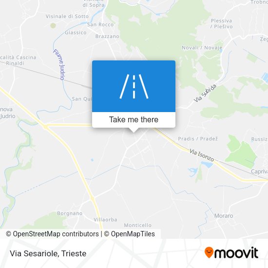 Via Sesariole map
