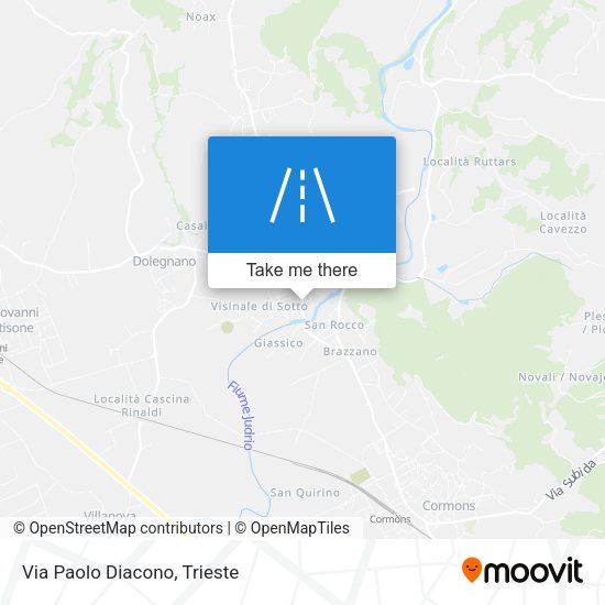 Via Paolo Diacono map