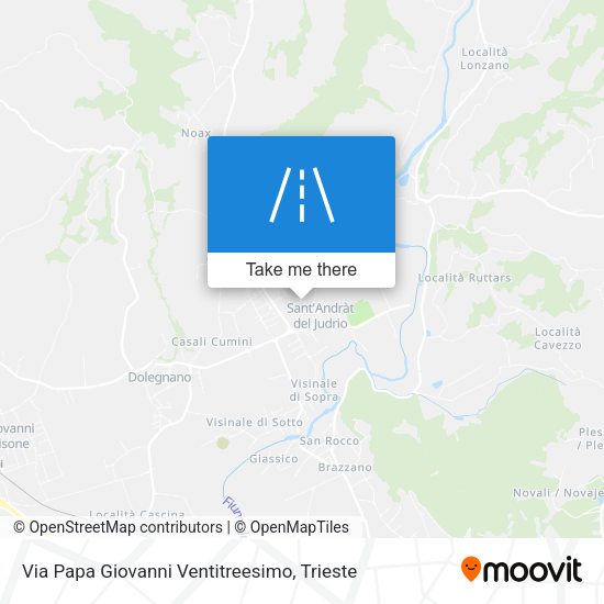 Via Papa Giovanni Ventitreesimo map