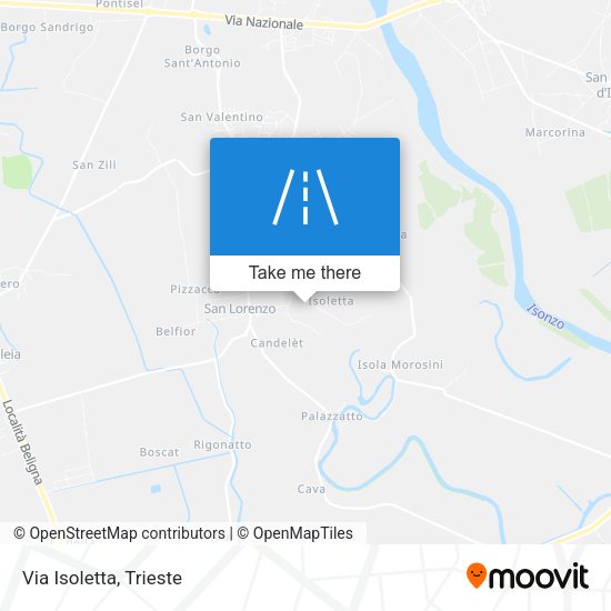Via Isoletta map