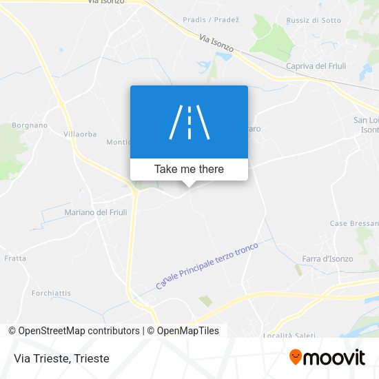 Via Trieste map