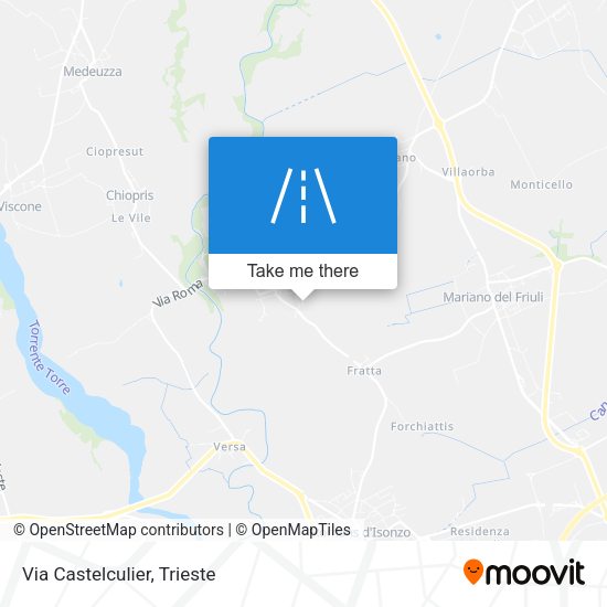 Via Castelculier map