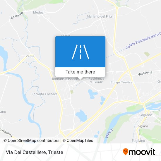 Via Del Castelliere map