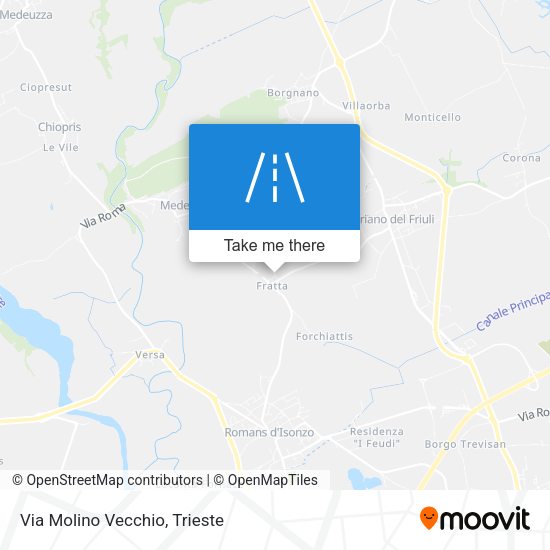 Via Molino Vecchio map