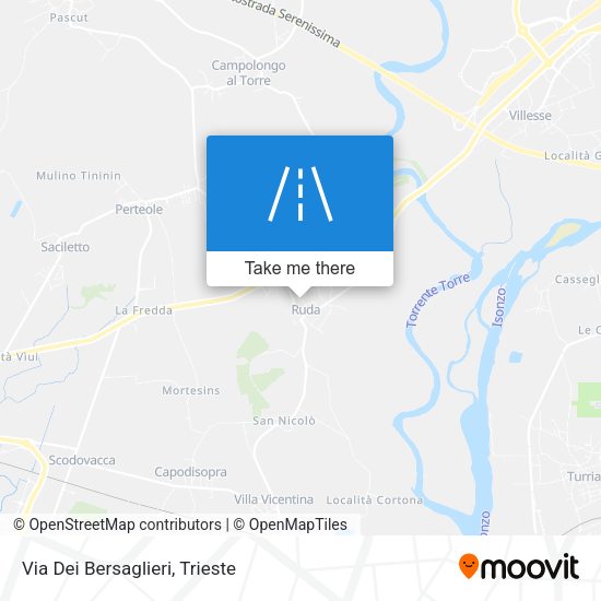 Via Dei Bersaglieri map