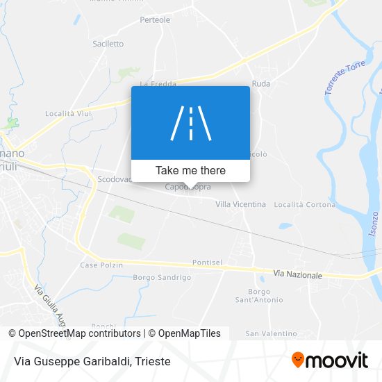 Via Guseppe Garibaldi map