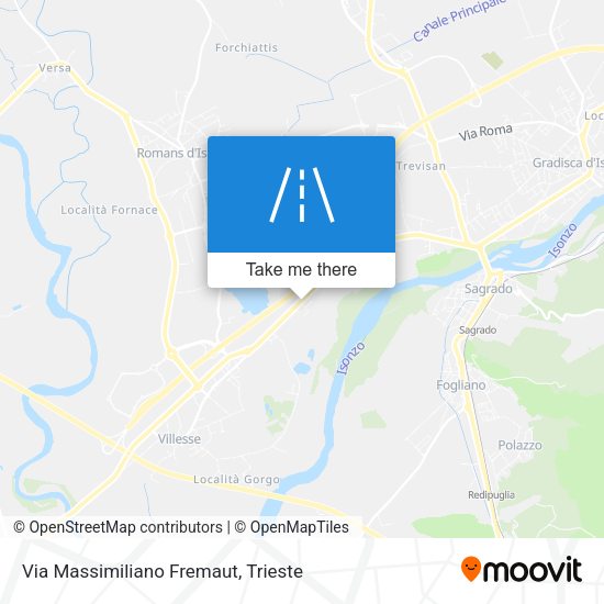 Via Massimiliano Fremaut map