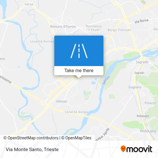 Via Monte Santo map