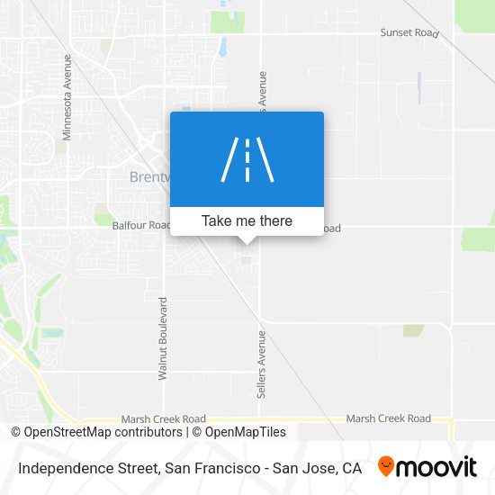 Independence Street map