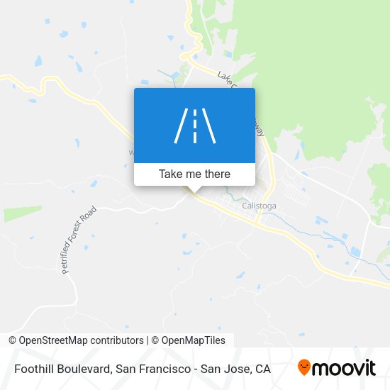 Mapa de Foothill Boulevard