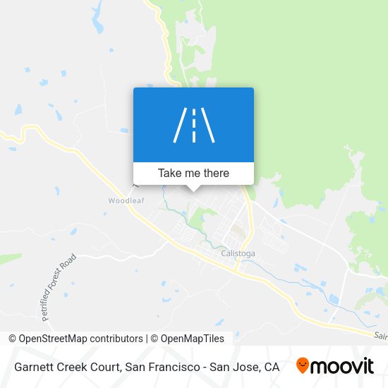 Mapa de Garnett Creek Court