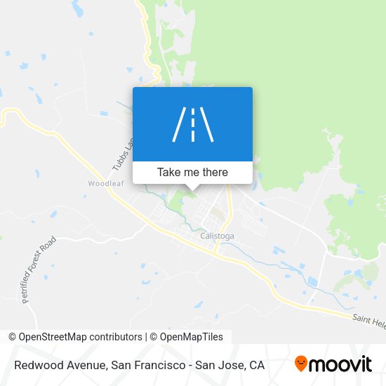 Mapa de Redwood Avenue