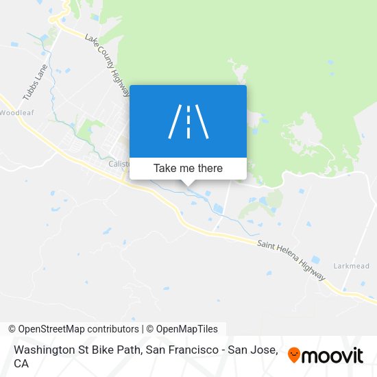 Mapa de Washington St Bike Path