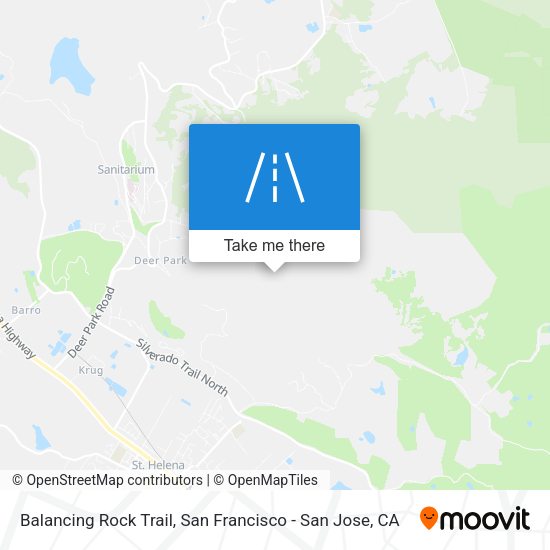 Balancing Rock Trail map
