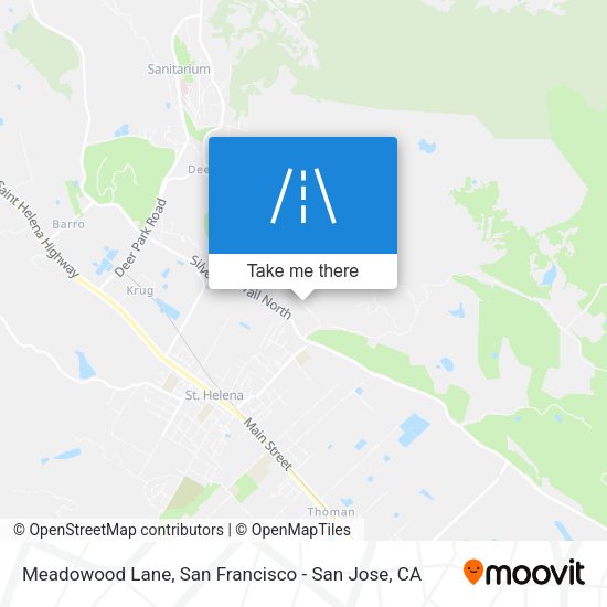 Mapa de Meadowood Lane