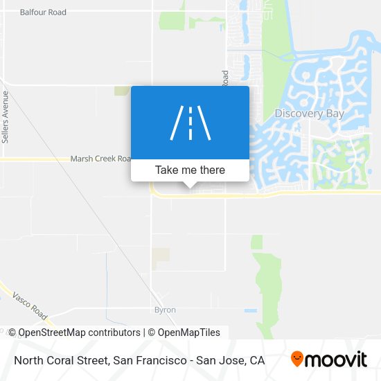 North Coral Street map