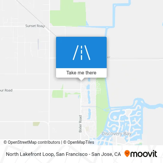 North Lakefront Loop map