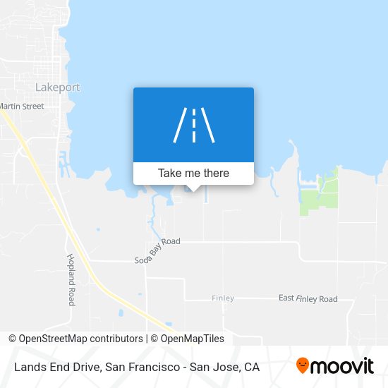 Mapa de Lands End Drive