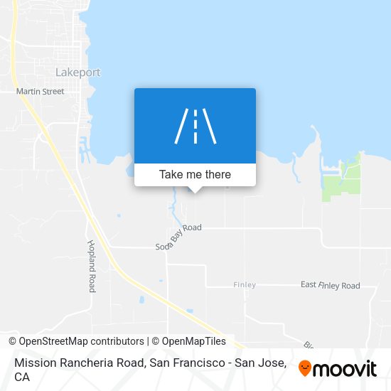 Mapa de Mission Rancheria Road