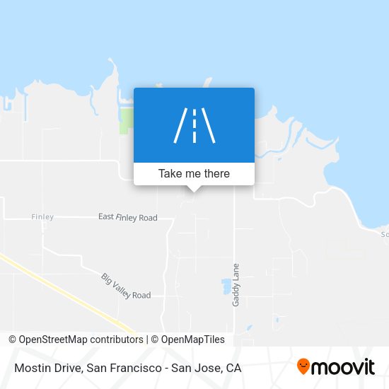 Mostin Drive map