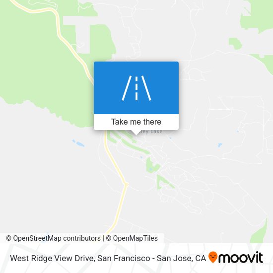 Mapa de West Ridge View Drive