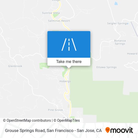 Mapa de Grouse Springs Road