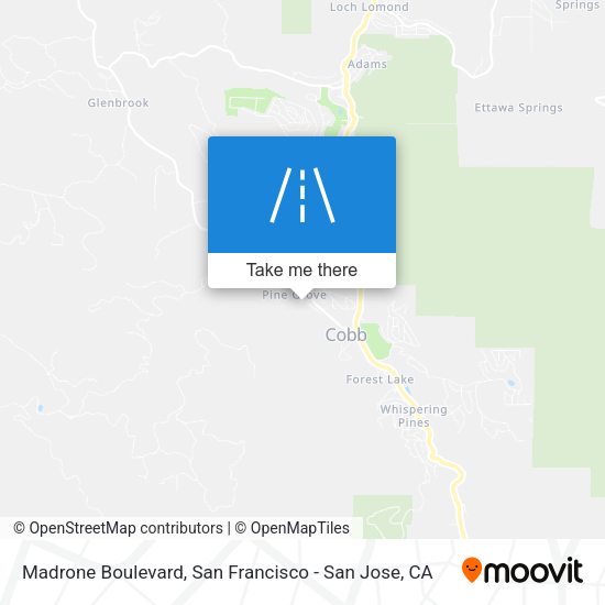 Madrone Boulevard map