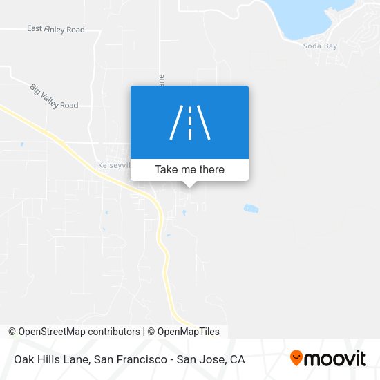 Mapa de Oak Hills Lane