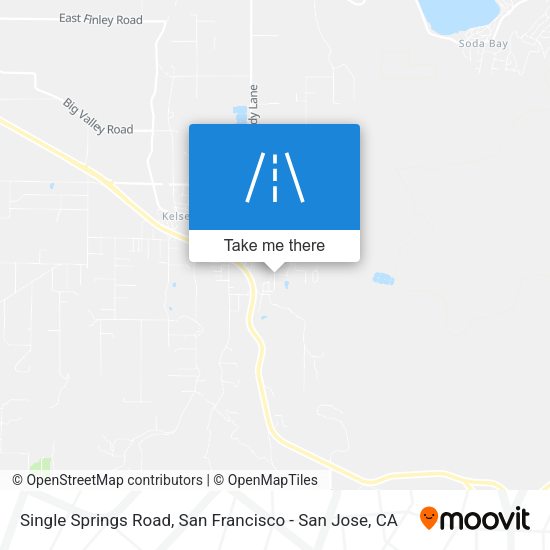 Single Springs Road map