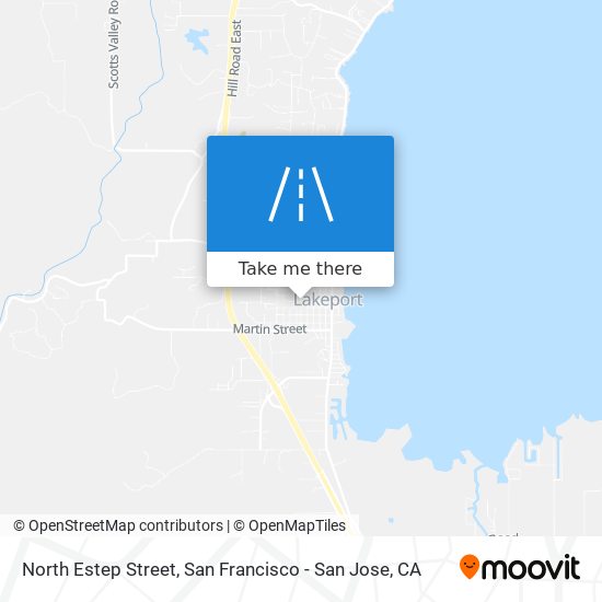 North Estep Street map