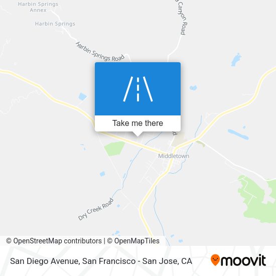 San Diego Avenue map