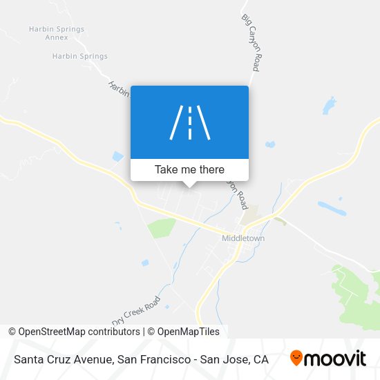 Santa Cruz Avenue map
