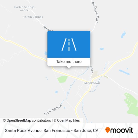 Santa Rosa Avenue map