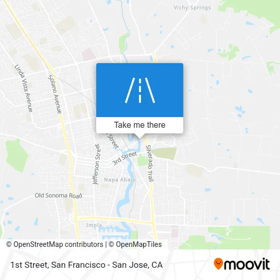 1st Street map