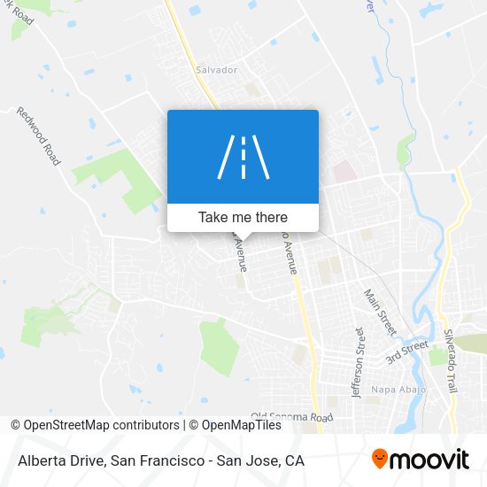 Alberta Drive map