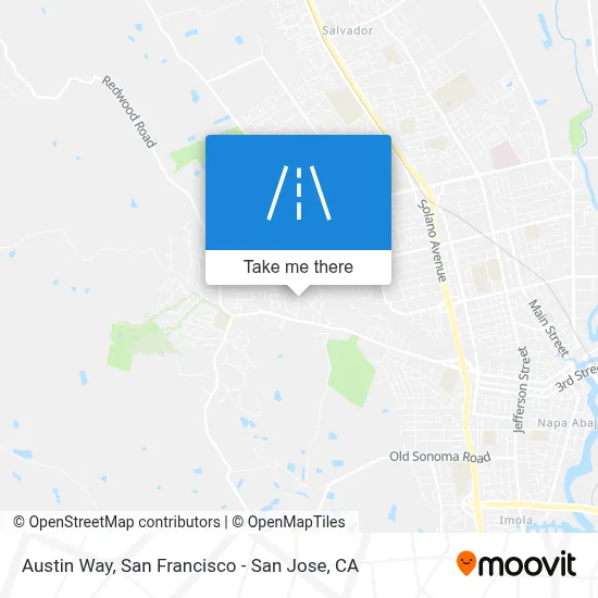 Austin Way map