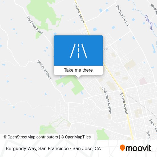 Mapa de Burgundy Way