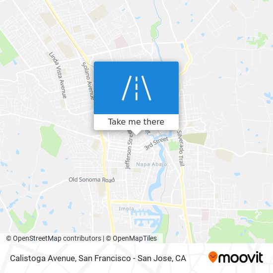Calistoga Avenue map