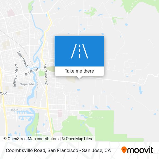 Coombsville Road map
