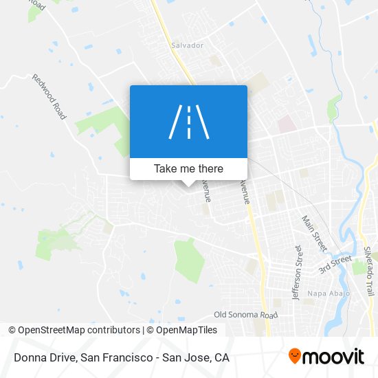 Donna Drive map