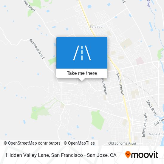 Mapa de Hidden Valley Lane