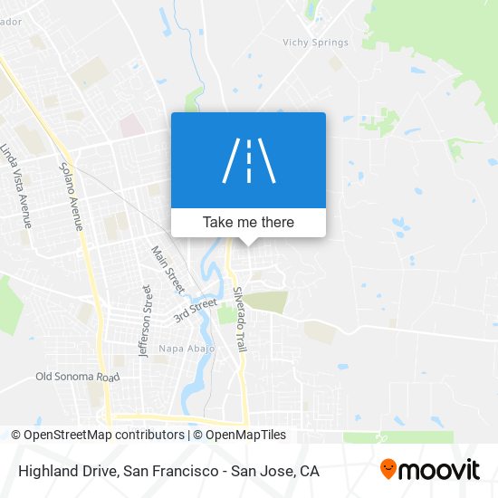 Mapa de Highland Drive