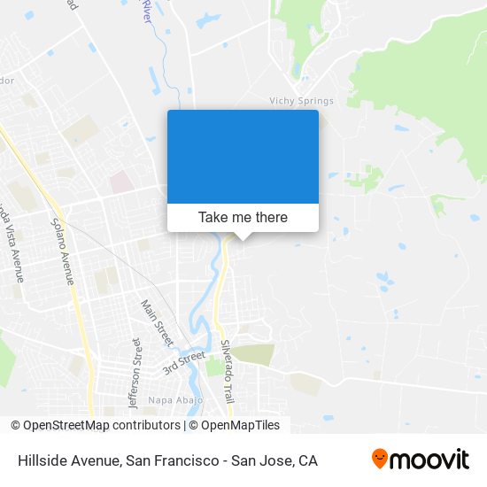 Mapa de Hillside Avenue