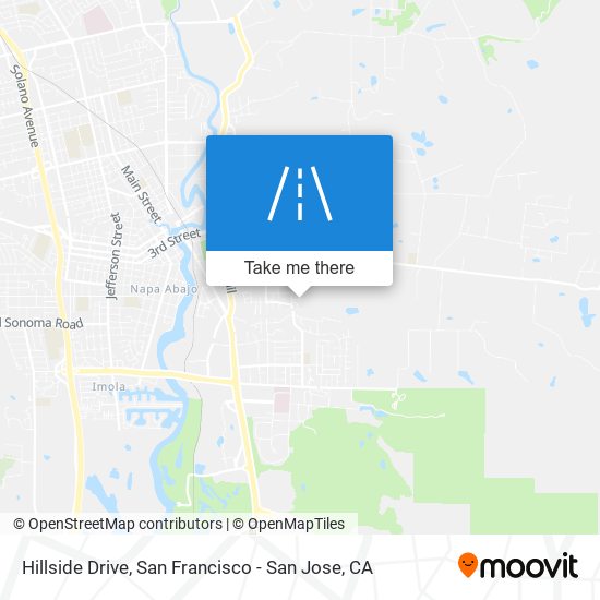 Mapa de Hillside Drive